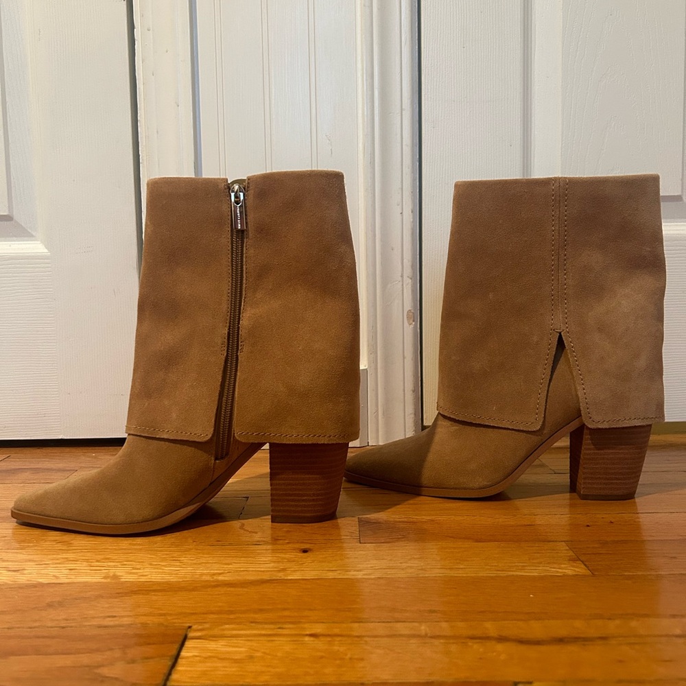 Vince Camuto Brown Suede Heeled Boots
